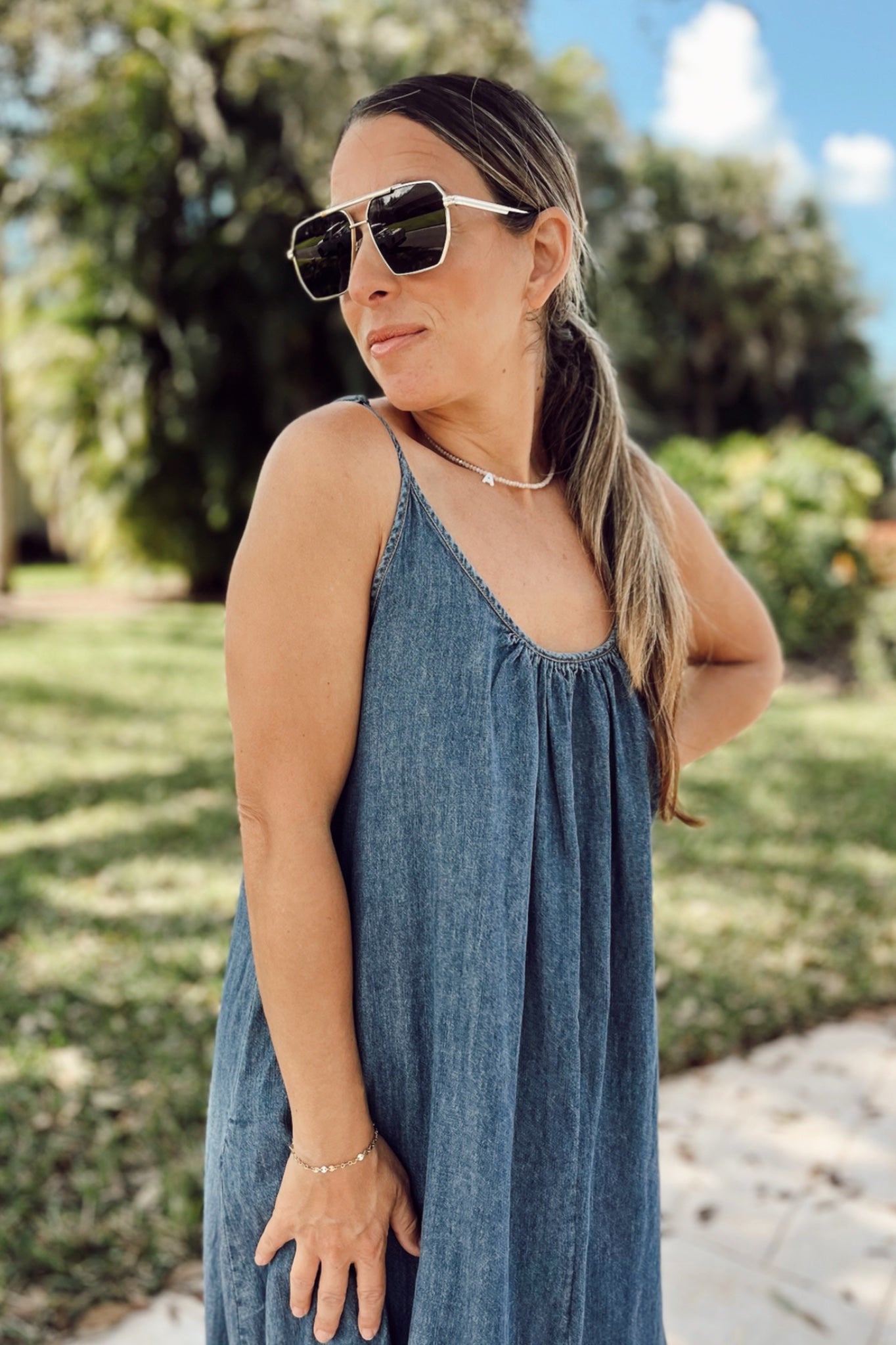 The Athena Denim Dress