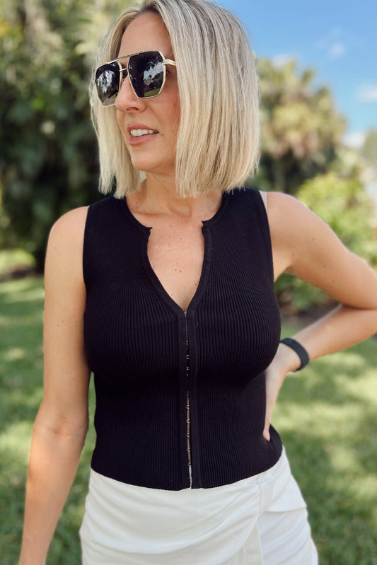 The Portia Tank- Black