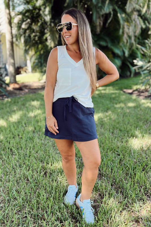 The Blakely Skort-Navy