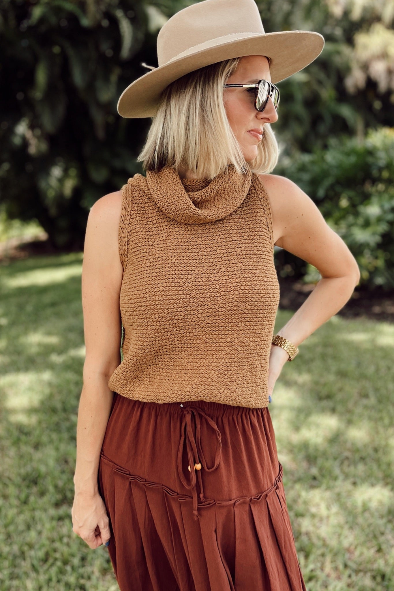 The Penny Mock Neck Top